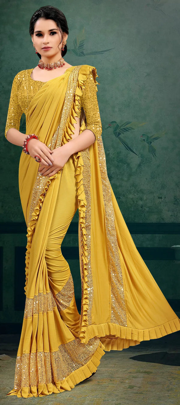 Lycra Party Wear Saree