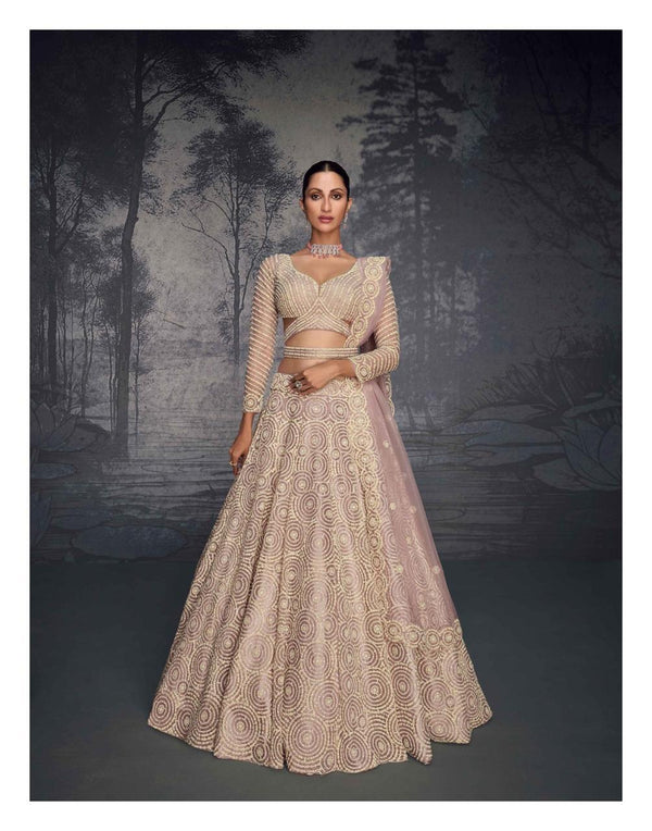 Beautiful georgette bridal embroidered lehenga