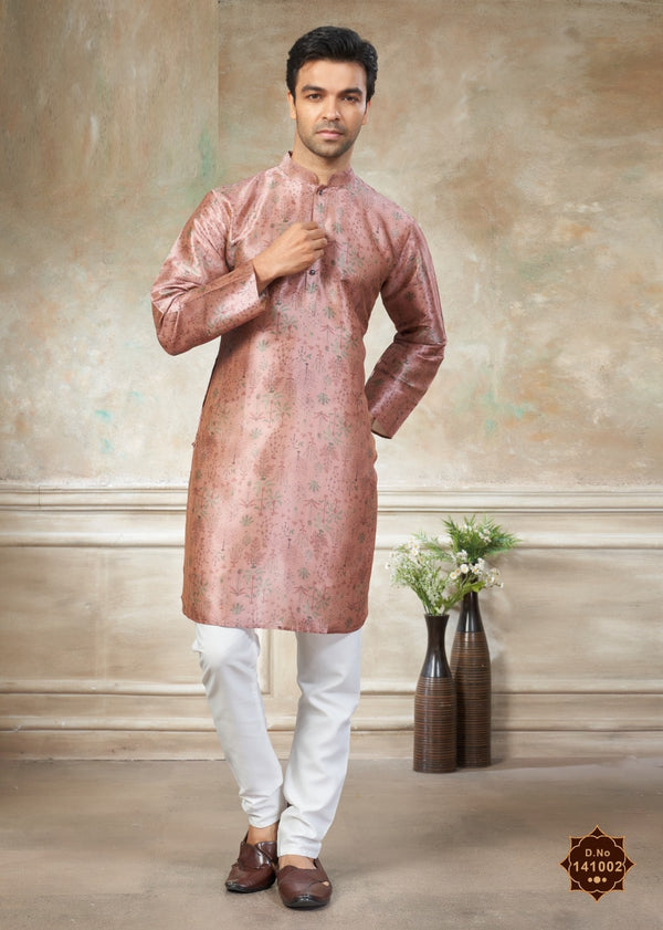 Stepnshop Premium Silk Digital Printed Men's Kurta Pajama