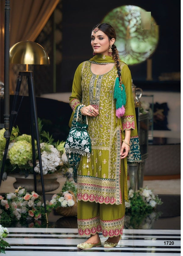 Punjabi Suit with Palazzo Pants for Wedding