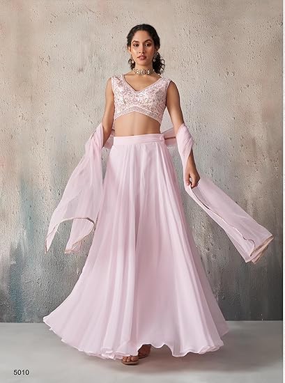 Women's Cocktail Wedding Girlish Party Wear Designer Lehenga Choli