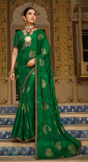 Stepnshop Georgette Zari Work Saree