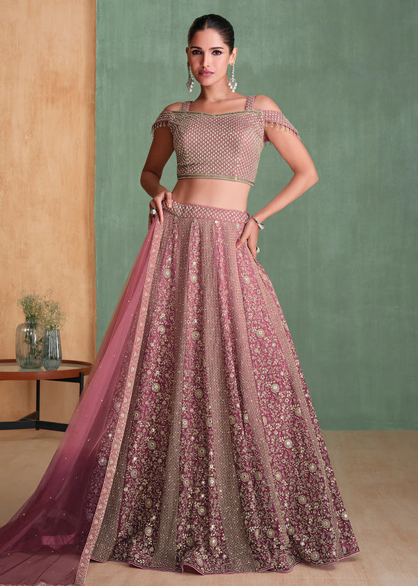 Embroidered Georgette Designer Party Style Lehenga Choli