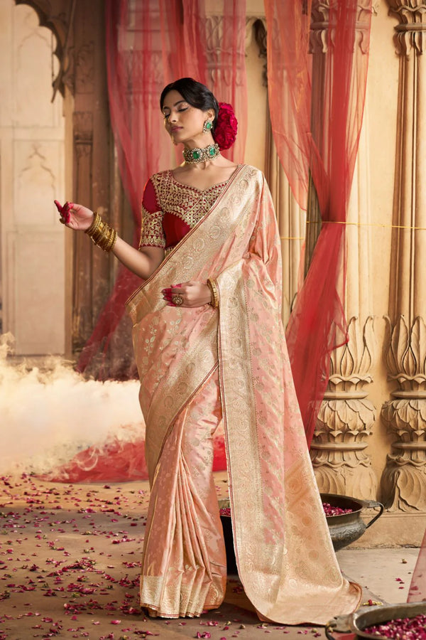 Woman Bridal Look in Banarasi Saree