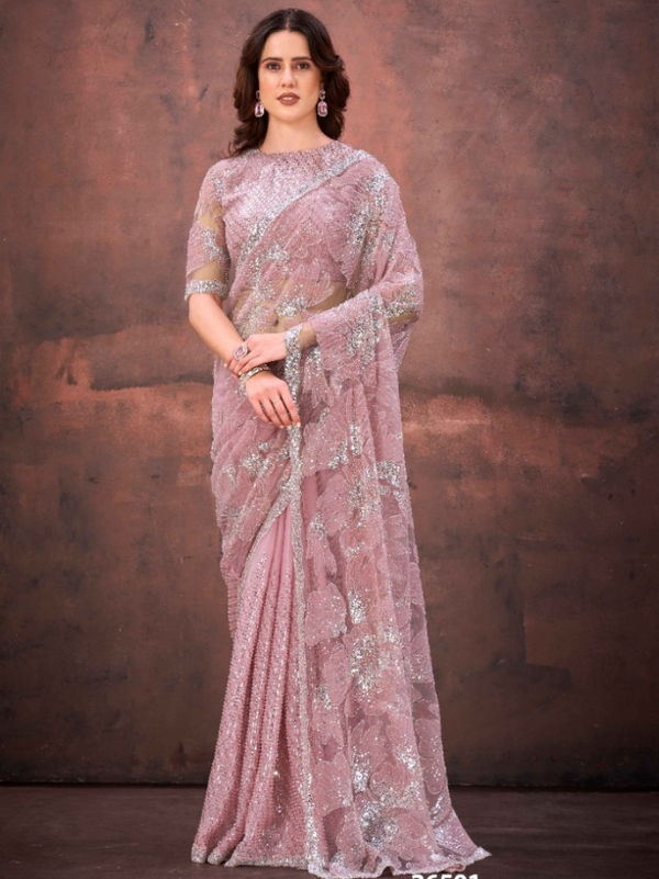 Stepnshop (ST06) Designer Jimmy Choo Saree with Bead Work