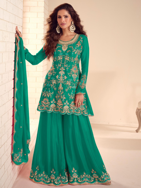 Stepnshop Chinon Embroidery & Handwork Suit Set