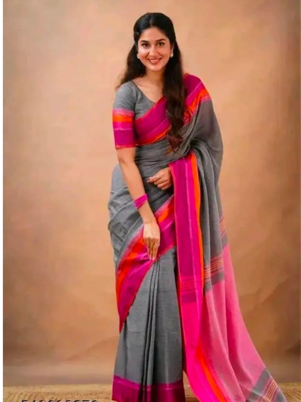 Stepnshop (ST06) Cotton Saree with Traditional Weaving Work