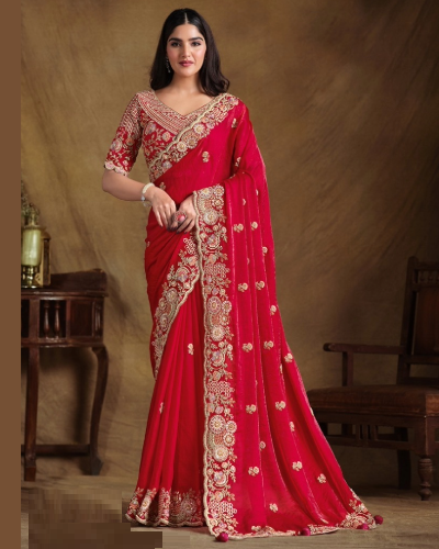 Indian Women Designer Saree With Designer Belt