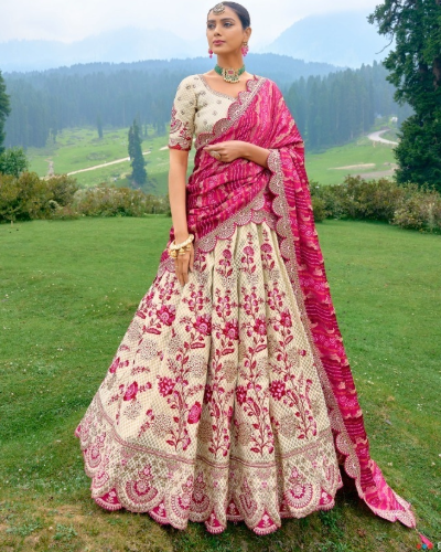 Women's Silk  sequence & Zari Style Lehenga Choli||