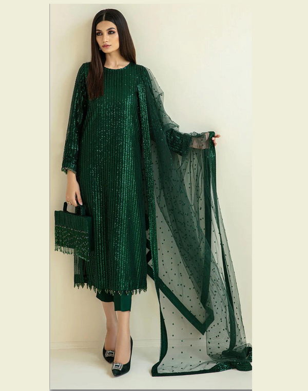 Latest Designer Georgette Pakistani Style Straight Salwar Kameez