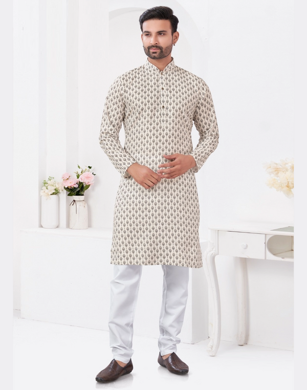 Rayon Cotton Designer Men' Kurta Pajama