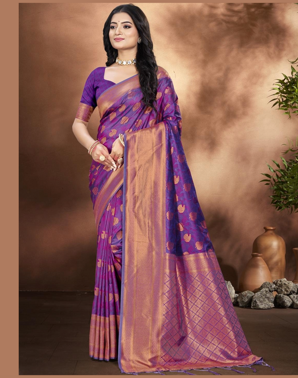 Indian Women Silk Formal Wear Designer Saree