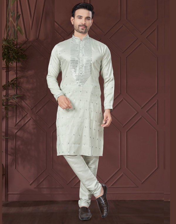 Designer Men’s Wear Pure Silk Kurta Pajama Wedding