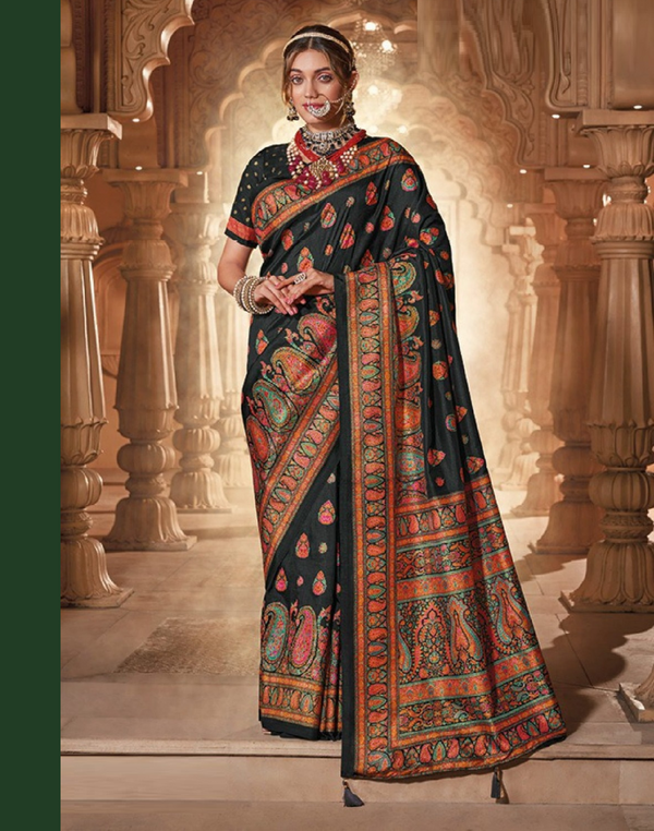 Silk Designer Formal Wear Designer Printed Border Saree