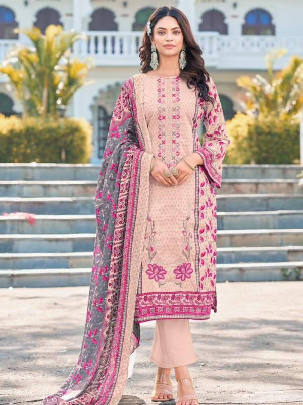 Elegant Pakistani Cotton Suit Set with Dupatta