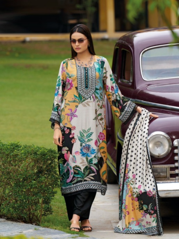 Digital Printed Pakistani Suit Set with Dupatta