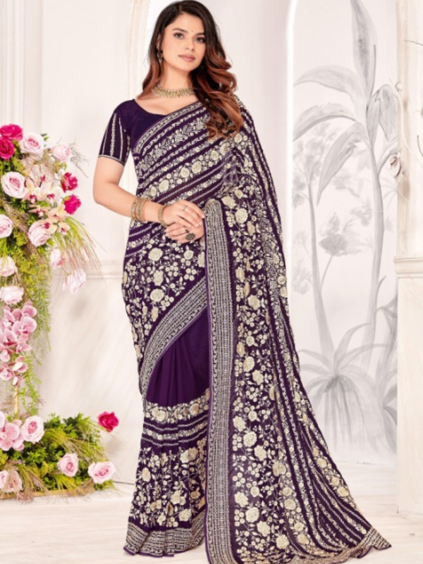 Georgette Party Wear Saree for Women