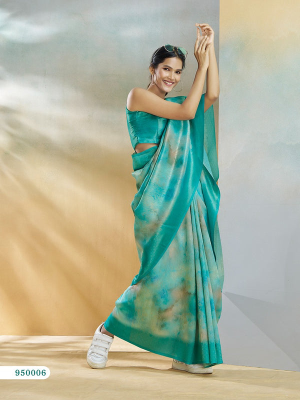 Duel Tone Saree for Women in Silk Handloom