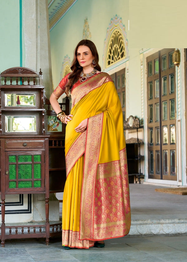 Elegant Zari Work Silk Saree Set – Perfect for Special Occasions