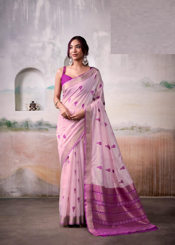 Elegant Cotton Saree with Intricate Embroidery Work