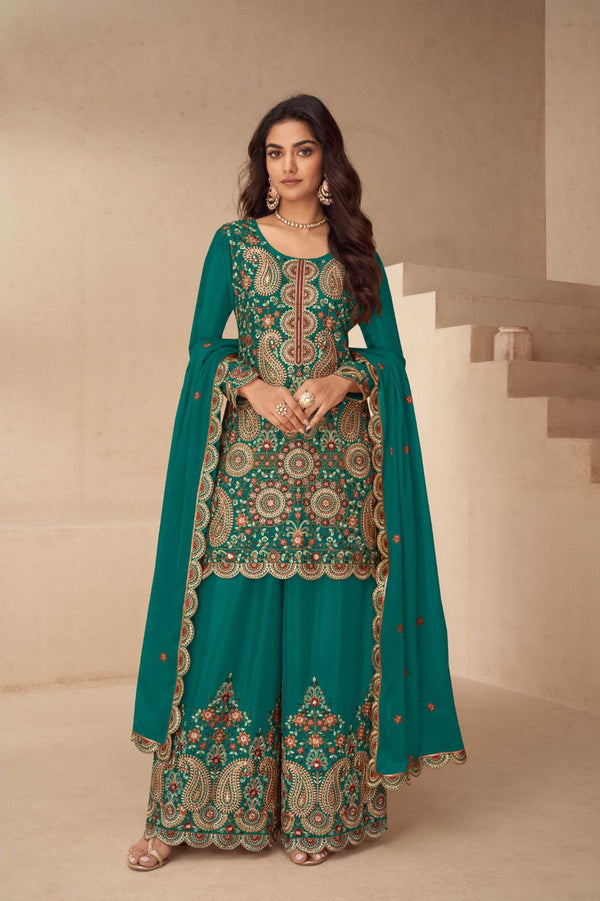 StepnShop Chinon Sharara Set with Embroidery