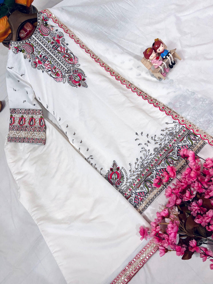 Stepnshop Roman Silk Cotton With Embroidered Pakistani Suit – Shri ...