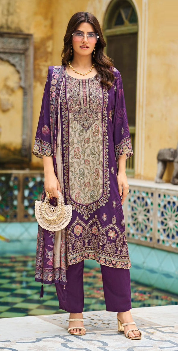 Stepnshop Viscose Pakistani Style Digital Print Suit Set