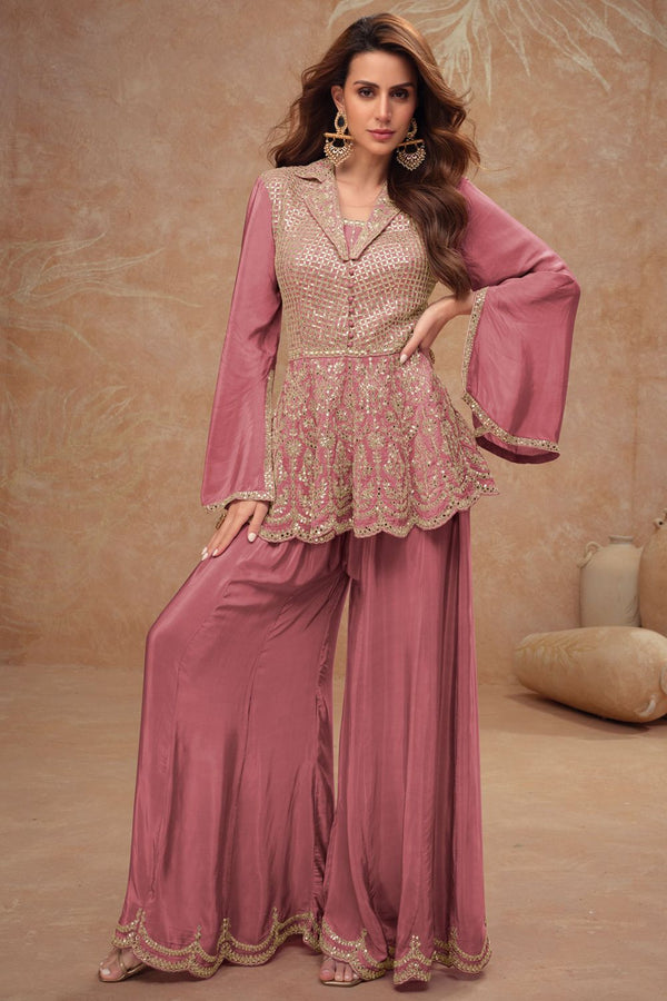 Designer Modern Georgette Diwali Party IndoWestern Outfits